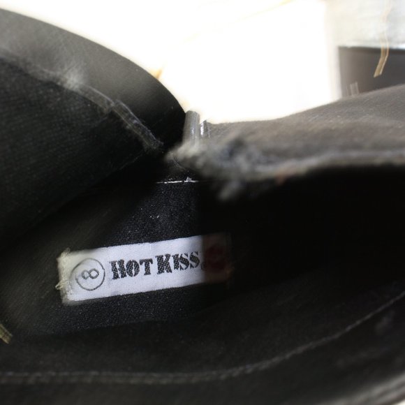 Hot Kiss Christie Closed Toe Boots Black Size 8 - Picture 8 of 8